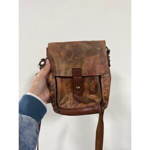 Patricia Nash Lari Leather Crossbody Handbag Purse Bag Floral